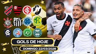 ⚽️ TODOS OS GOLS DESTE DOMINGO 22/03/2026 GOLS DO BRASILEIRÃO, GOLS DE HOJE,GOLS DO DIA (COMPLETO)