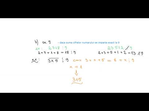 Criterii de divizibilitate. Exercitii rezolvate la "Lunea isteata"