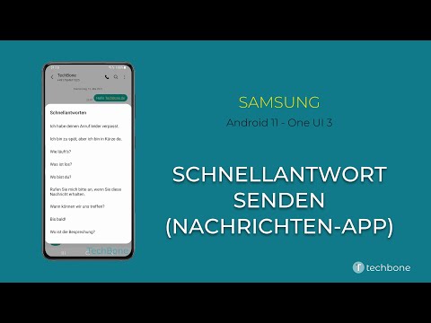 Schnellantwort (SMS) senden - Samsung [Android 11 - One UI 3]