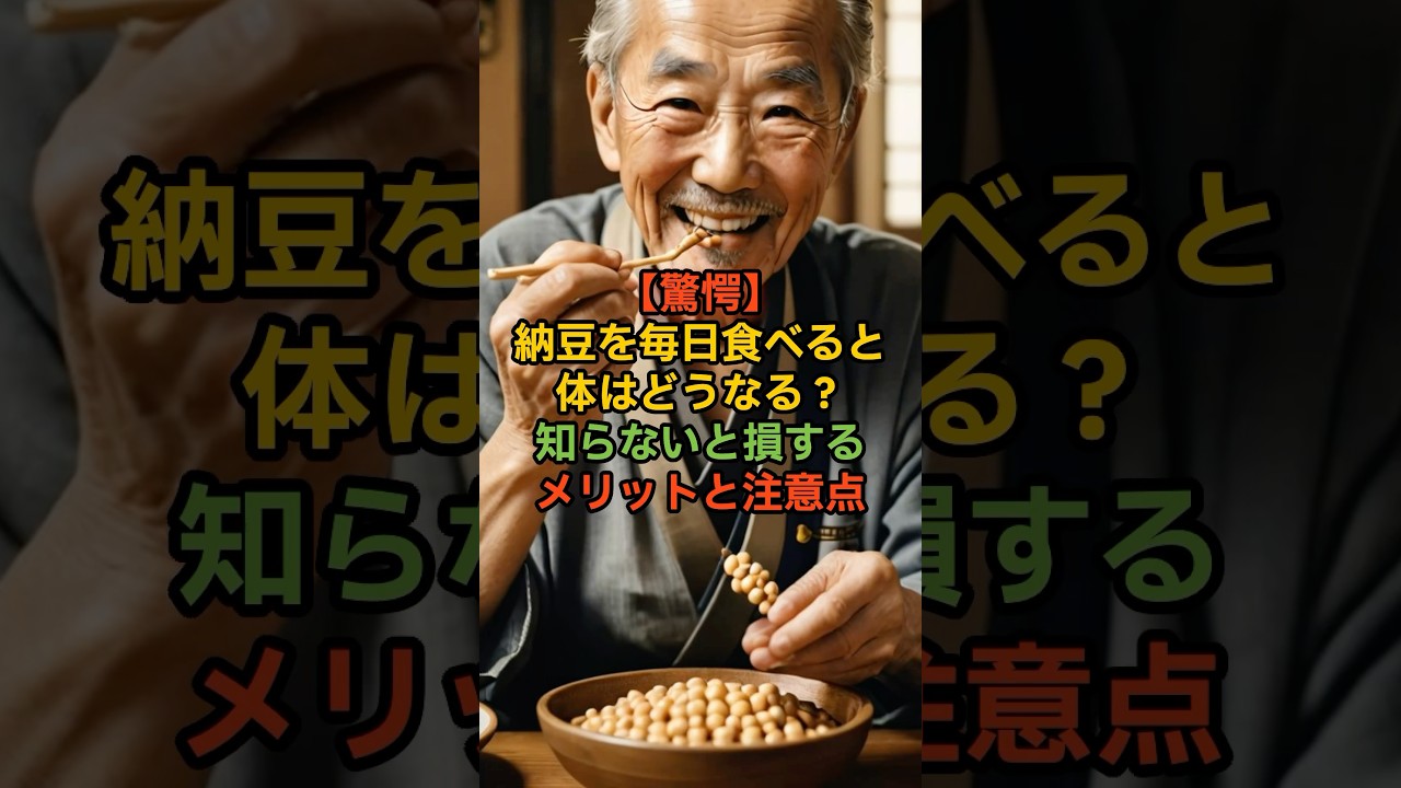 【驚愕】納豆を毎日食べると体はどうなる？知らないと損するメリットと注意点　#shorts　#血管　#若返る　#健康診断　#食べ物　#雑学　#予防　#医療　#予防医療　#予防医学　#病気