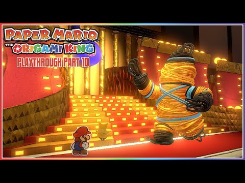 Paper Mario: The Origami King Playthrough Part 10 – Rubber Band Boss Fight