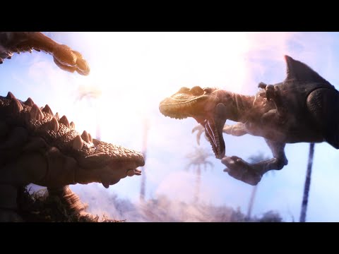 Ankylosaurus Vs. Concavenator Stop Motion | Jurassic World Hammond Collection Dinosaur Stop Motion