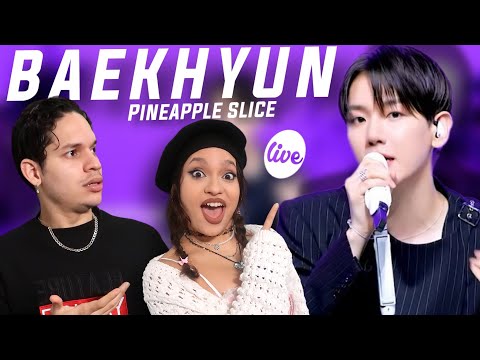 ONE OF KOREA's BEST! Waleska & Efra react to BAEKHYUN - “Pineapple Slice” Band LIVE Concert