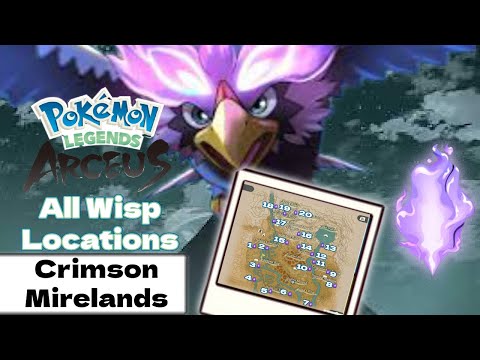 All Wisp Locations Guide (Crimson Mirelands) Request 22 - Pokémon Legends: Arceus