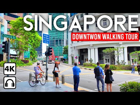SINGAPORE 🇸🇬 4K Walking Tour Downtown, Marina Bay, Orchard Road