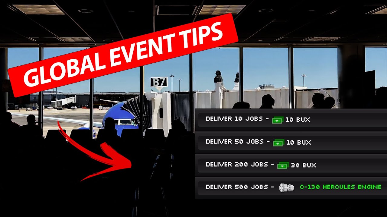 Pocket Planes Global Event on a Plane