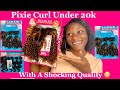 Cheap Packet/Budget Friendly Human Hair Review|LX Hair|Under 20k Pixie Curl Human Hair Review