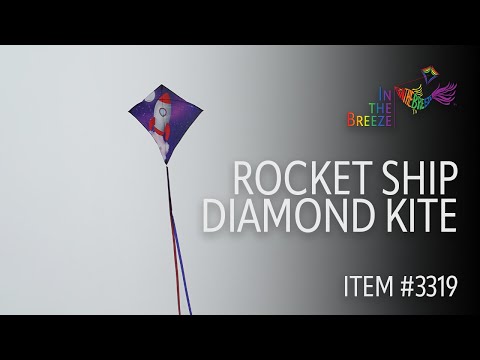 Rocket Ship Diamond Kite | Wholesale Kites for Kids | In the Breeze