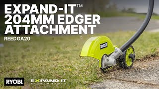 RYOBI Expand-It™ Edger Attachment (REEDGA20) in action