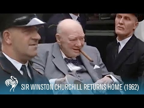 Sir Winston Churchill Returns Home from Hospital (1955) | British Pathé