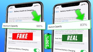 How to check iphone real battery health | How to check iphone real maximum capacity | battery health