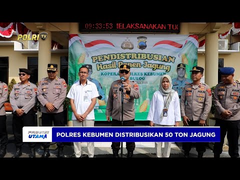 POLRES KEBUMEN DISTRIBUSIKAN 50 TON JAGUNG KE BULOG