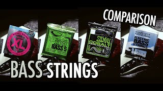 Video thumbnail for Bass strings | Comparison | Jazz Bass || D'Addario, Ernie Ball Regular Slinky, Cobalt, Custom Gauge by M.I.V Production Studio