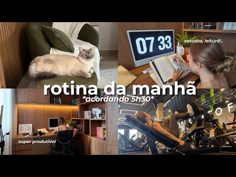 minha ROTINA DA MANHÃ produtiva e saudável (atualizada)