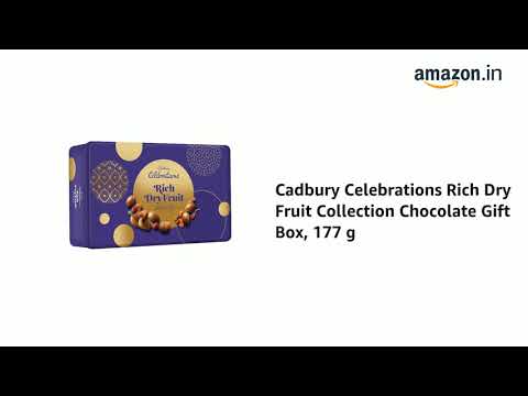 Cadbury Celebrations Rich Dry Fruit Collection Chocolate Gift Box, 177 g