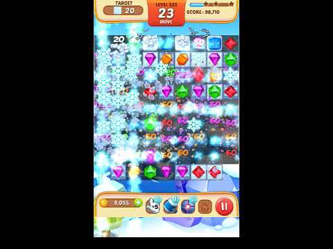 Jewel Match King Level 222 - Walkthrough ( No Booster )