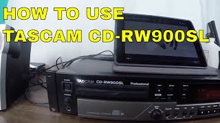 Video thumbnail for How to record a CD on the Tascam CD-RW900SL CD-R CD-RW Recorder - How to Use by Garage Geek Guy