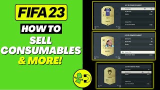 FIFA 23 How to Sell Consumables & More in FUT