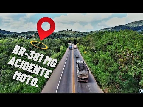 BR - 381 ACIDENTE CARRO MOTO CIDADE DE SANTA LUZIA MINAS GERAIS.