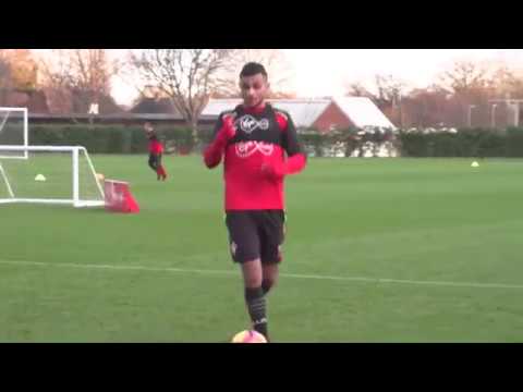 Sofiane Boufal puts on a show at training Southampton