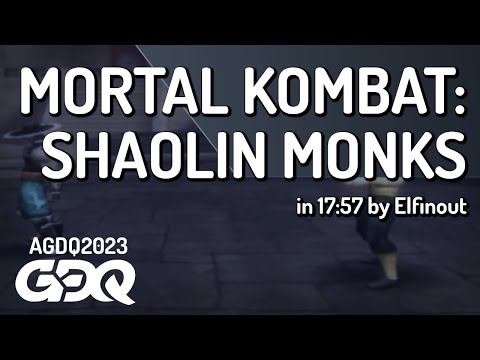 Mortal Kombat: Shaolin Monks by Elfinout in 17:57 - Awesome Games Done Quick 2023