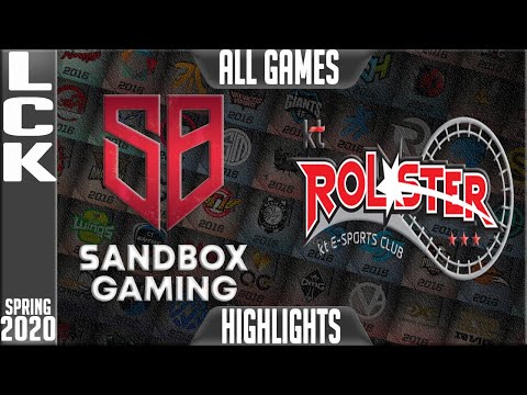SB vs KT Highlights ALL GAMES | LCK Spring 2020 W8D4 | Sandbox Gaming vs KT Rolster