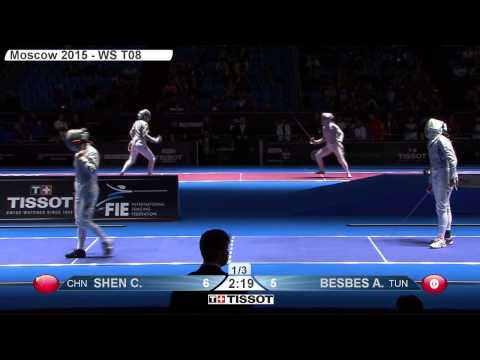 Moscow 2015 WS WorldChampionships T08 01 blue Besbes A TUN vs Shen C CHN
