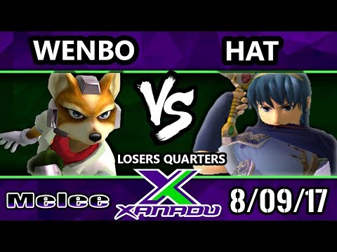 S@X 214 - Wenbo (Fox) Vs. Hat (Marth) - Smash Melee Losers Quarters - SSBM