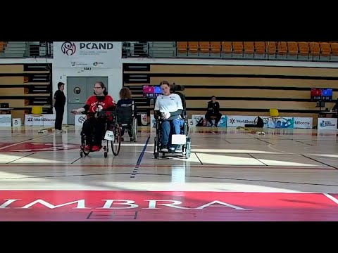 Coimbra World Boccia Cup 11.11.2025. Sophie NEWNHAM 🇬🇧 vs 🇨🇦 Alison Samantha LEVINE (BC4)