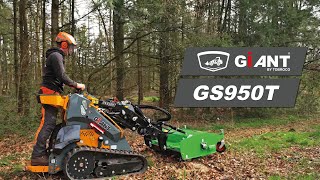 GIANT SK GS950T - Mini skid steer mini skid steer with rubber spring