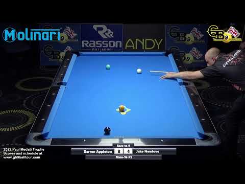 Main Event Winners R1 - Darren Appleton vs Jake Newlove