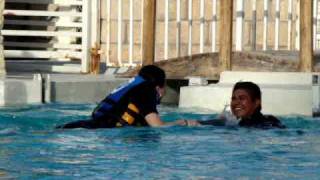 preview picture of video 'Dolphin Discovery (Six Flags México)- Flá nadando com os golfinhos'