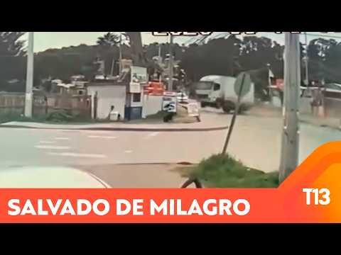 Camión sin frenos voló antes de estrellarse