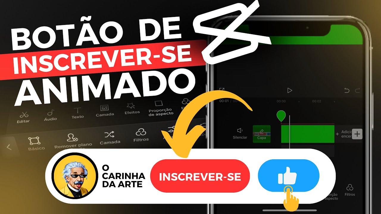 How to Make an Animated Subscribe Button with a CELL PHONE | CapCut