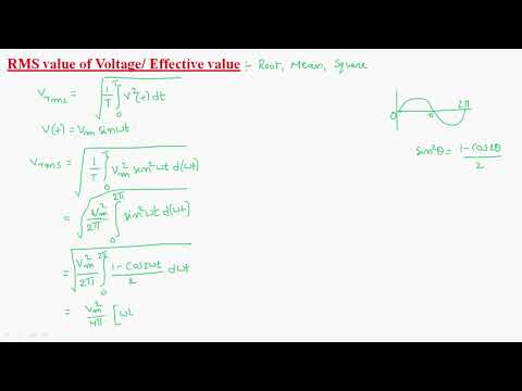 RMS Value of voltage | Circuits Systems | Lec 33