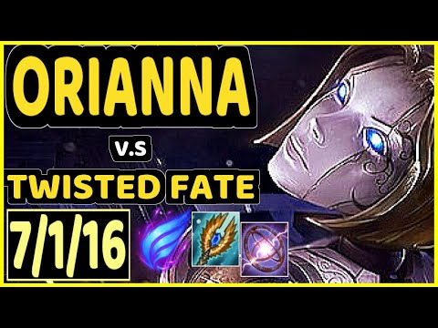 BACA (ORIANNA) vs TWISTED FATE - 7/1/16 KDA MID CHALLENGER GAMEPLAY - EUW
