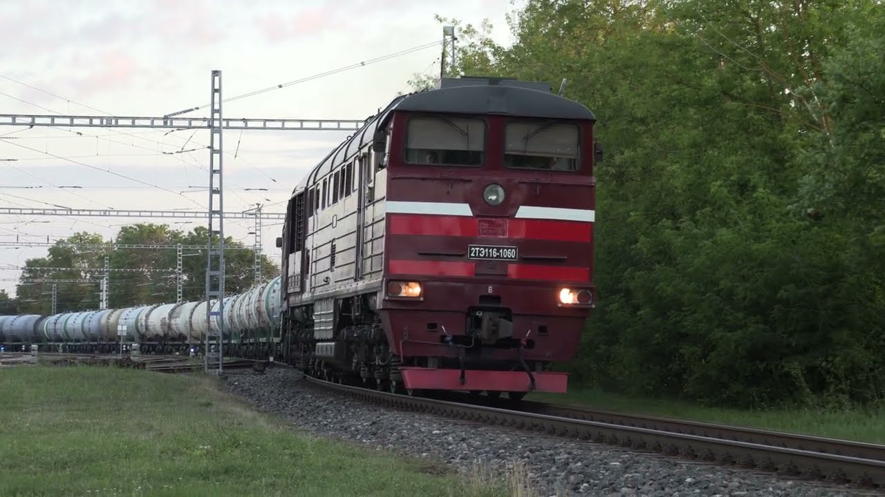 Латвийский 2ТЭ116-1060 на ст. Таллин-Копли / Latvian 2TE116-1060 at Tallinn-Kopli