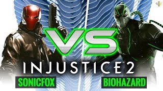 Injustice 2: SonicFox (Red Hood) vs Biohazard (Bane)
