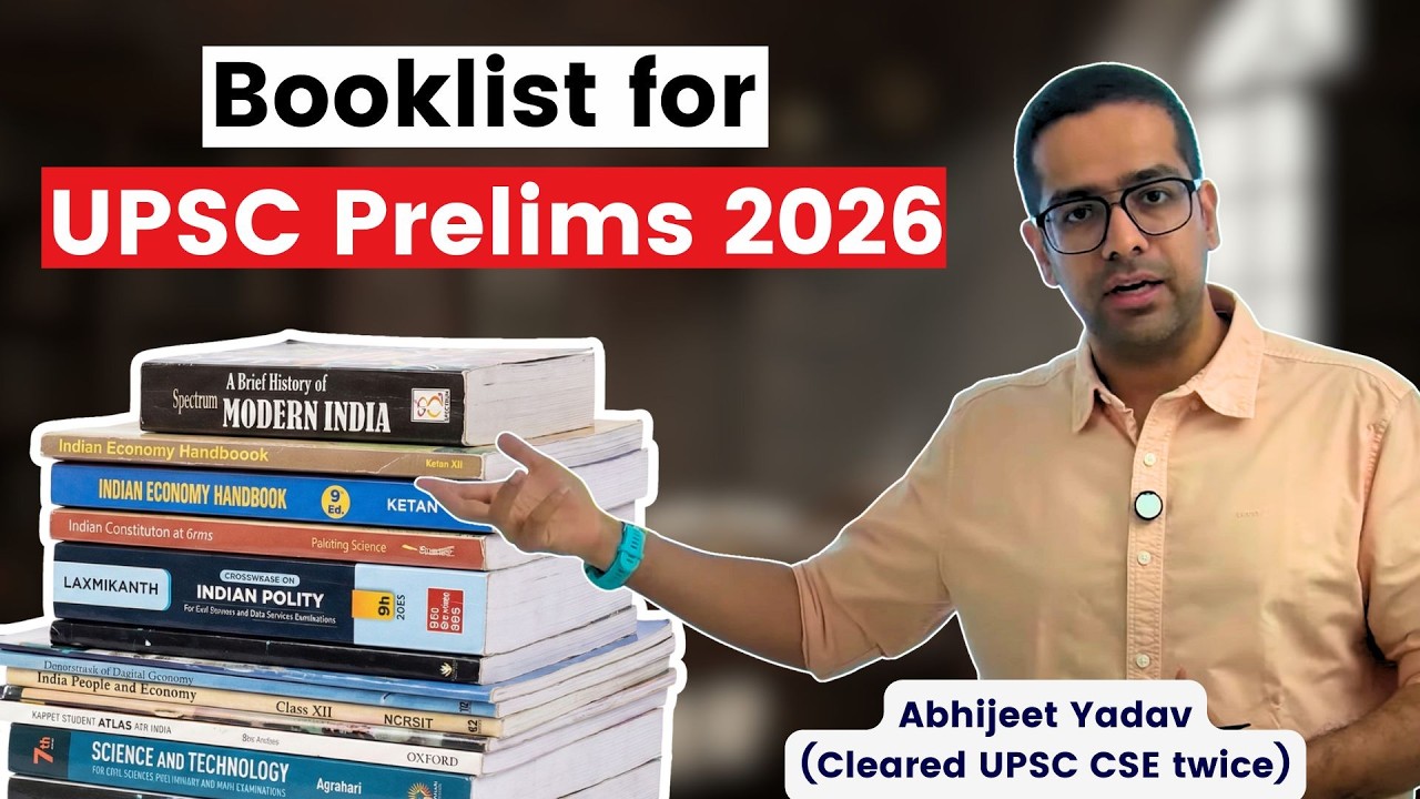 Booklist for UPSC Prelims 2026