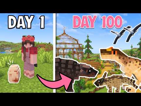 I survived 100 Days in a DINOSAUR World