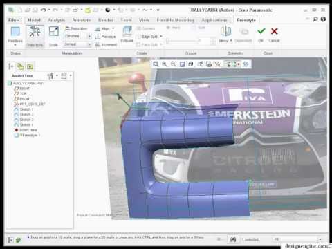 Learn Creo 1.0 - Freestyle Subdivisional Modeler
