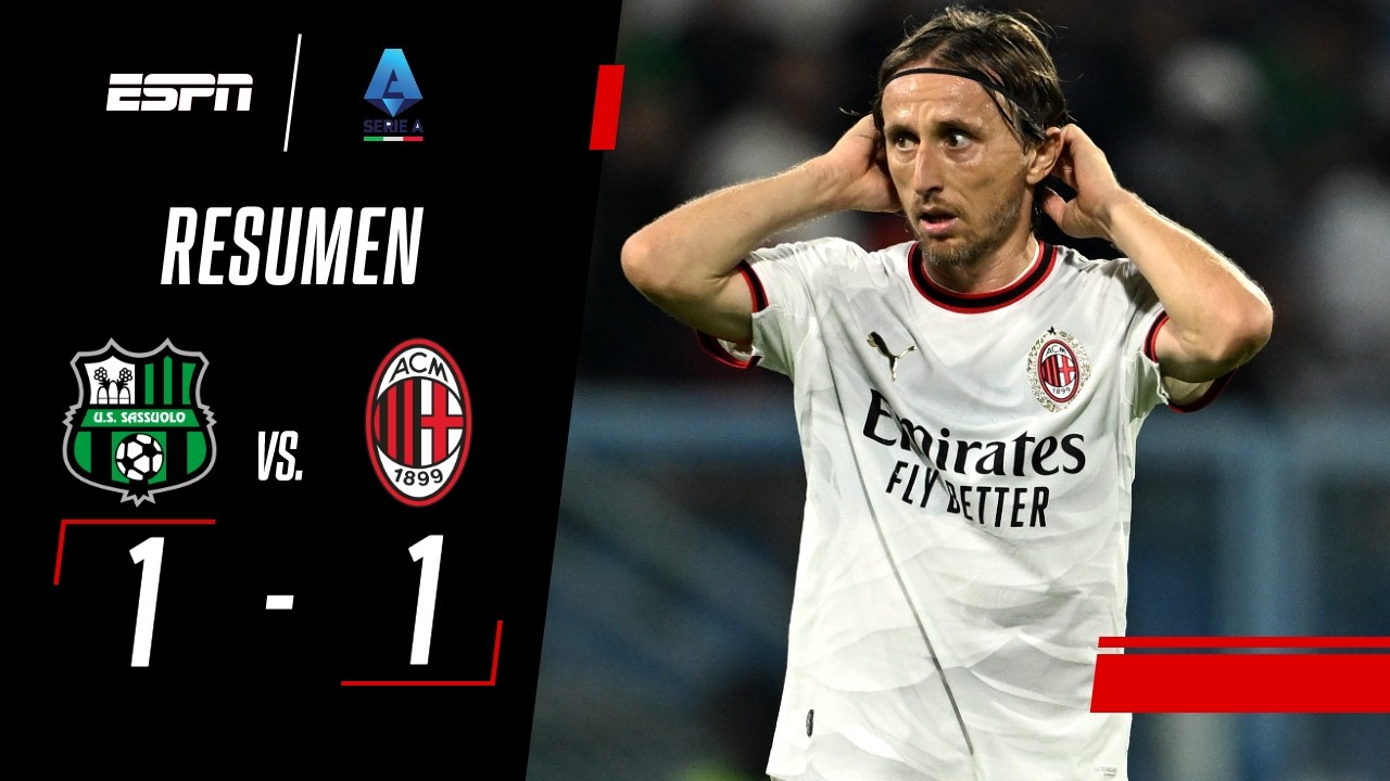 AL ROSSONERO SE LE ESCAPARON 3 PUNTOS VITALES DE VISITANTE | Sassuolo 1-1 AC Milan | RESUMEN