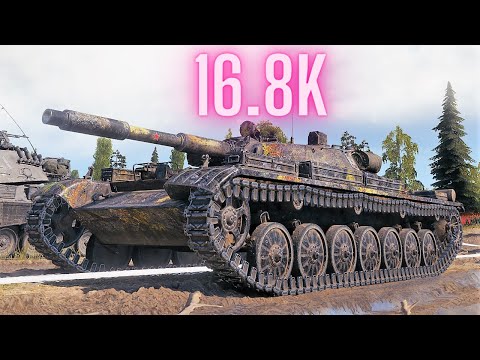 T-100 LT  16.8K Spot + Damage  World of Tanks Replays 4K