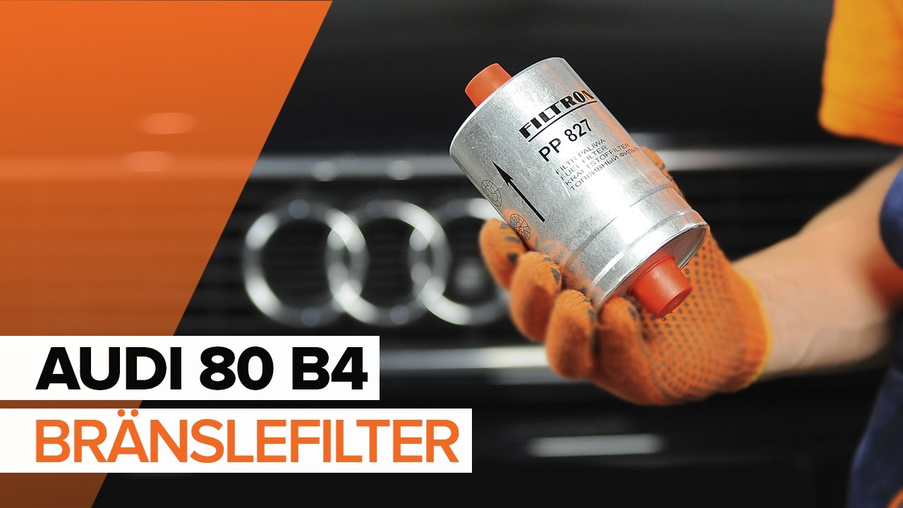 Byta bränslefilter på Audi 80 B4 – utbytesguide