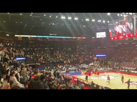 Tifo stella rossa Belgrado al forum di Assago - 2 febbraio 2022