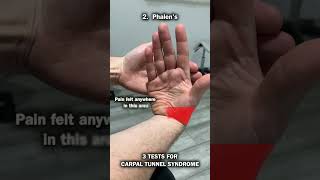 3 Tests For Carpal Tunnel Syndrome!