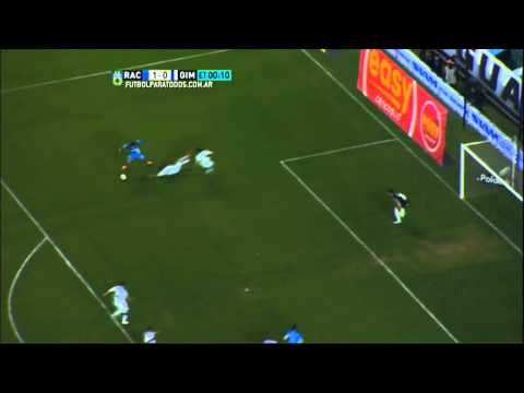 Lo tuvo Bou. Racing 1 - Gimnasia 0. Fecha 23. Primera División 2015. FPT.