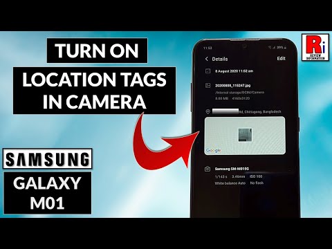How to Turn On Location Tags in Camera on Samsung Galaxy M01