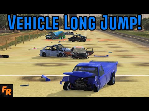 Vehicle Long Jump! - BeamNG Drive