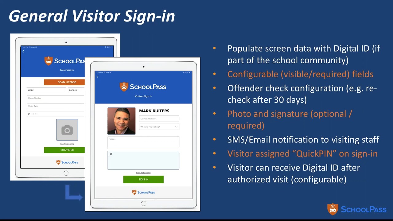 SchoolPass Visitor Management Overview